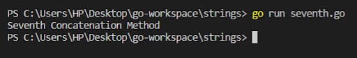 Strings Builder Method output