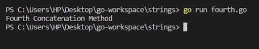Sprintf() Method output