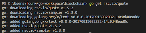Programming in main.go