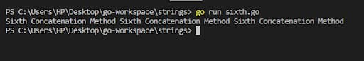 Repeat Method output